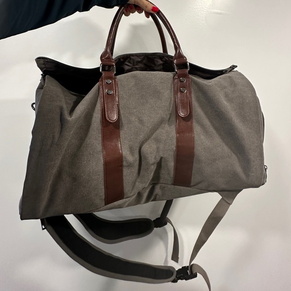 🆕 Convertible carry on Garment Bag - 2 in 1 Hanging Suitcase, unisex, gray - Picture 8 of 13